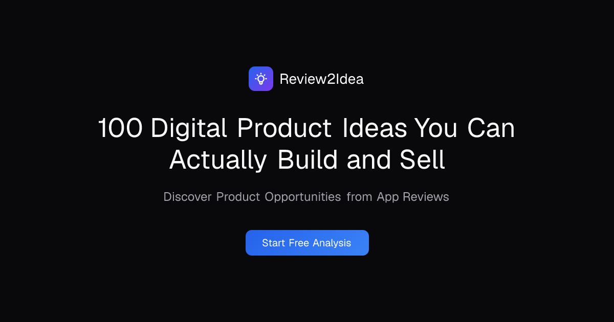 100 Digital Product Ideas You Can Actually Build and Sell