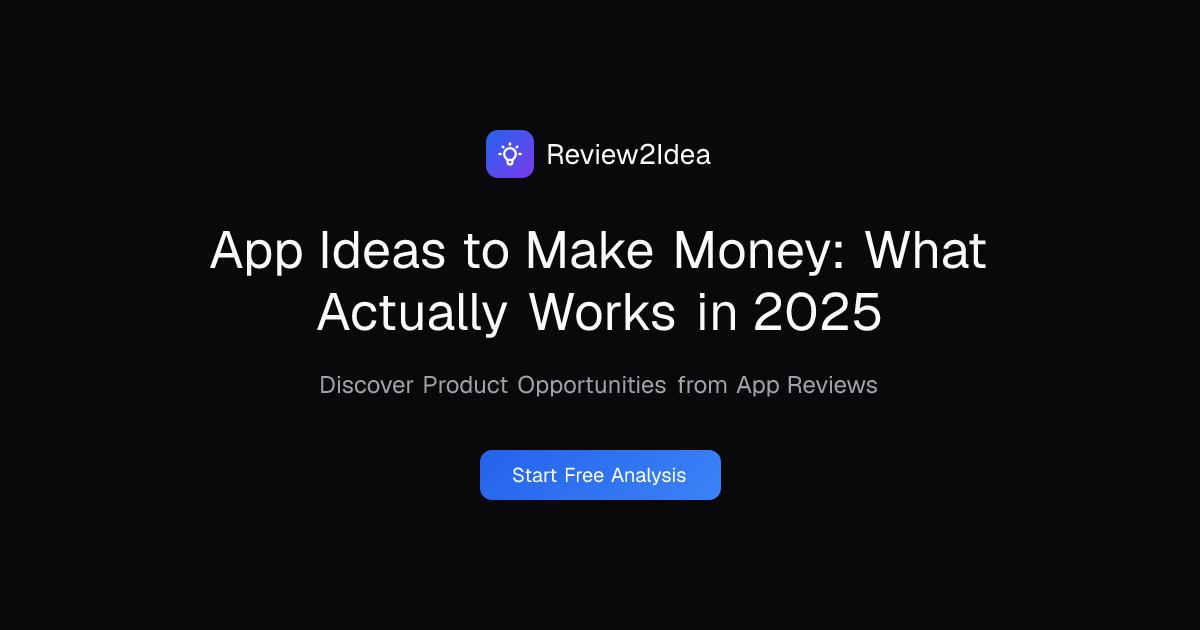 App Ideas to Make Money: What Actually Works in 2025