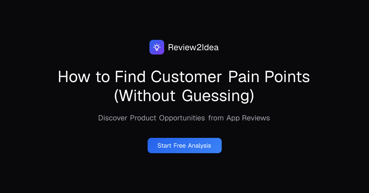 How to Find Customer Pain Points (Without Guessing)