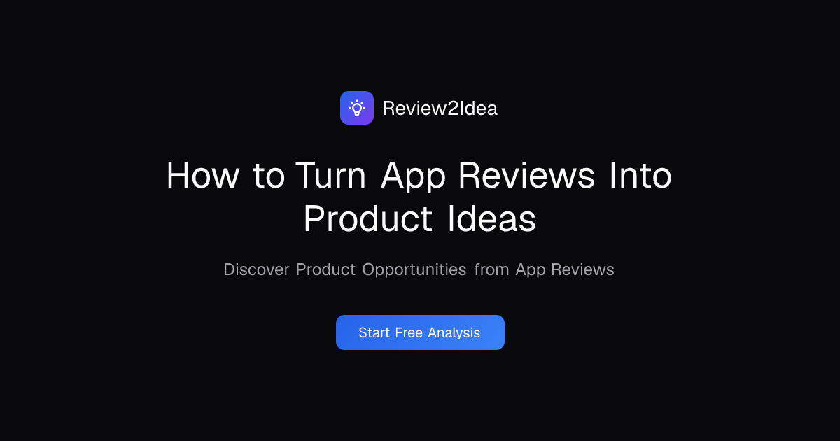 How to Turn App Reviews Into Product Ideas