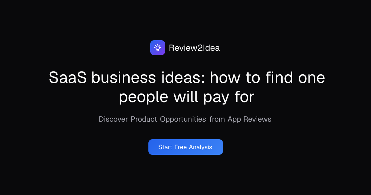 SaaS business ideas: how to find one people will pay for